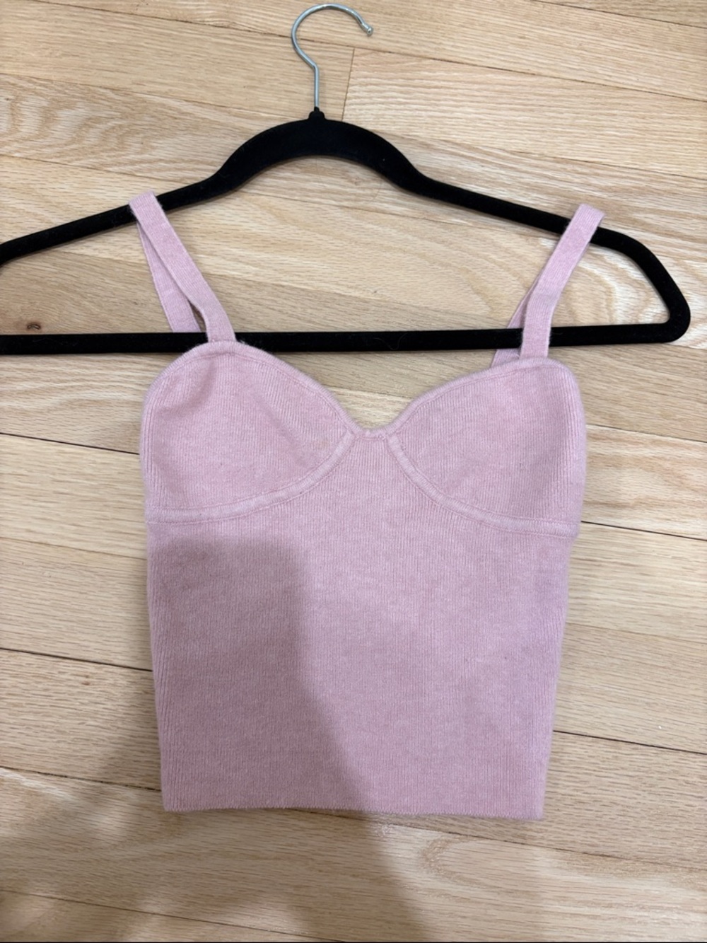 Wilfred Dusty Pink Knit Bustier Top